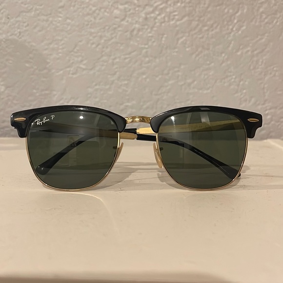 Ray-Ban Accessories - Rayban Clubmaster Metal - Polished Black on Gold